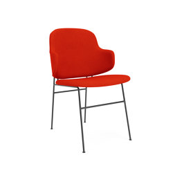 The Penguin Dining Chair, Black Steel / Hallingdal 65 600 | Chairs | Audo Copenhagen