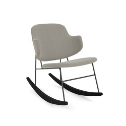 The Penguin Rocking Chair, Black Steel / Re-Wool 218 | Armchairs | Audo Copenhagen