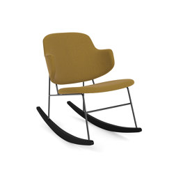 The Penguin Rocking Chair, Black Steel / Re-Wool 448 | Armchairs | Audo Copenhagen