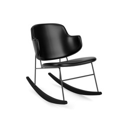 The Penguin Rocking Chair, Black Steel / Dakar 0842 | Armchairs | Audo Copenhagen