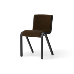 Ready Dining Chair, Front Upholstered, Black Painted Oak, Hallingdal | Sedie | Audo Copenhagen