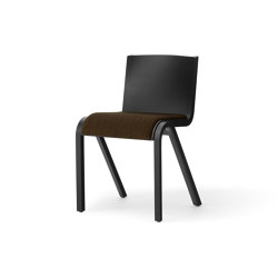 Ready Dining Chair, Seat Upholstered, Black Painted Oak, Hallingdal | Stühle | Audo Copenhagen