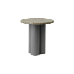 Dit Table Grey Travertine Silver | Mesas auxiliares | Normann Copenhagen