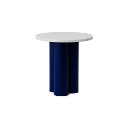 Dit Table Bright Blue White Carrara | Tables d'appoint | Normann Copenhagen