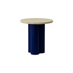 Dit Table Bright Blue Travertine Light | Tables d'appoint | Normann Copenhagen