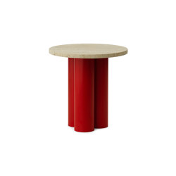 Dit Table Bright Red Travertine Light | Mesas auxiliares | Normann Copenhagen