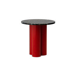 Dit Table Bright Red Portoro Gold | Side tables | Normann Copenhagen