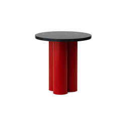 Dit Table Bright Red Nero Marquina | Mesas auxiliares | Normann Copenhagen