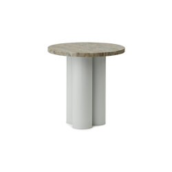 Dit Table Light Green Travertine Silver | Tables d'appoint | Normann Copenhagen