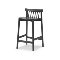 Pind Barstool 65 cm Black Stained Ash | Counter stools | Normann Copenhagen