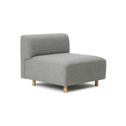 Redo Modular Sofa 110 Center Oak Legs Hallingdal | Armchairs | Normann Copenhagen