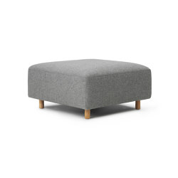 Redo Modular Sofa 700 Pouf Oak Legs Hallingdal | Modular seating elements | Normann Copenhagen