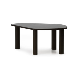 Sculp Coffee Table Large Brown Stained Ash | open base | Normann Copenhagen