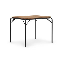 Vig Table 90 x 80 cm Robinia Black | Dining tables | Normann Copenhagen
