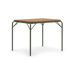 Vig Table 90 x 80 cm Robinia Dark Green | Dining tables | Normann Copenhagen