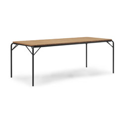 Vig Table 90 x 200 cm Robinia Black | Tabletop rectangular | Normann Copenhagen