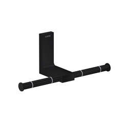 AXOR Universal Rectangular Accessories Toilet paper holder double | matt black | Paper roll holders | AXOR