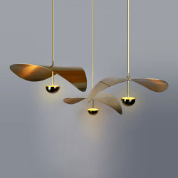 Bonnie Cluster 1 (3 Medium Singles) Contemporary LED Chandelier | LED lights | Ovature Studios