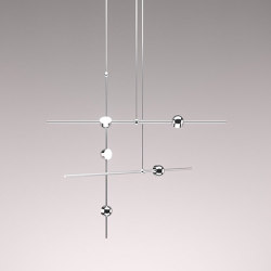 Dia Config 1 Straight Contemporary LED Chandelier | Lámparas de suspensión | Ovature Studios