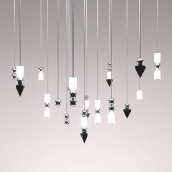Laur Deluxe Cluster (17 Units) Contemporary LED Chandelier | Suspended lights | Ovature Studios