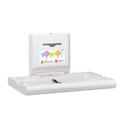 Horizontal baby changing stations | BabyMedi  | CP0016H white finish | Kids furniture | Mediclinics