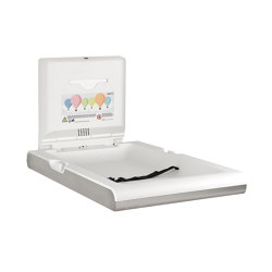 Vertical baby changing stations with ionizer | BabyMedi | CP0016HCS-I Satin finish | Kids furniture | Mediclinics