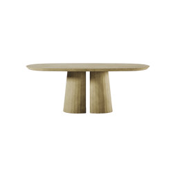 Fusto Oval Coffee Table II | closed base | Forma & Cemento