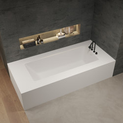 CORIAN® | AQUILA Built-in DuPont™ Corian® Bathtub - 2 Panels | Bathtubs | Riluxa