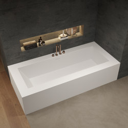 CORIAN® | Cassiopeia Built-in DuPont™ Corian® Bathtub - 2 panels | Baignoires | Riluxa