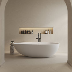 SOLID SURFACE | Toulouse Freestanding Solid Surface Bathtub - 178cm | Bathtubs | Riluxa