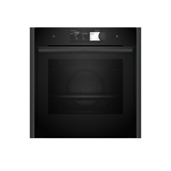 Ovens | N 90 Built-in oven with added steam function - Anthracite Grey | Hornos a vapor | Neff