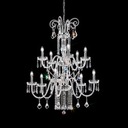 Glass | VE 874 5+5 | Ceiling suspended chandeliers | Masiero