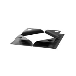 SQUARE CANDLE schwarz, VE 4 | Dining-table accessories | höfats