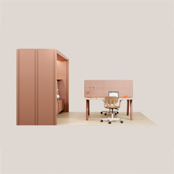 Modular Support 3x0,5 in Clay Red | Space partition | Mute