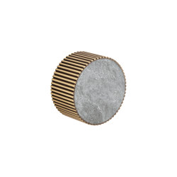 Chiasso | Concealed 2 Way Diverter With Roma Diamond Grigio Marble Handle Insert Pvd Gold | Rubinetteria accessori | BAGNODESIGN