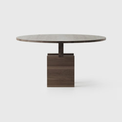 Plane Dining Table Round - Umber | Mesas comedor | Resident