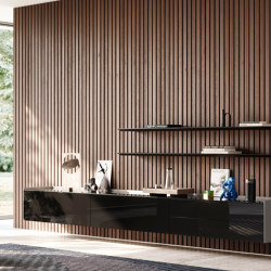 CASE hanging sideboard with wall shelves | Aparadores | Kettnaker