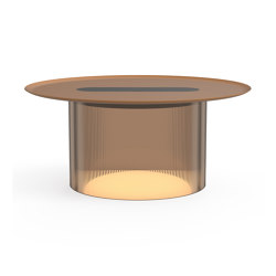 Carousel Large Table Bronze Base 16 Terracotta Tray | Table lights | Pablo