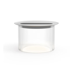 Carousel Large Table Clear Base 12 White Tray | Luminaires de table | Pablo