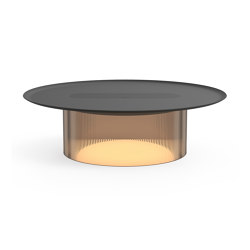 Carousel Small Table Bronze Base 16 Black Tray | Table lights | Pablo