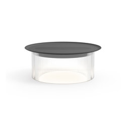 Carousel Small Table Clear Base 12 Black Tray | Table lights | Pablo