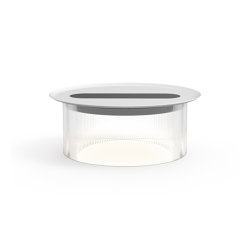 Carousel Small Table Clear Base 12 White Tray | Lámparas de sobremesa | Pablo