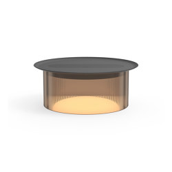 Carousel Small Table Bronze Base 12 Black Tray | Table lights | Pablo