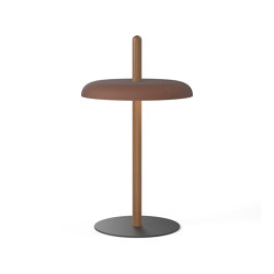 Nivel Table Walnut with Espresso Shade | Luminaires de table | Pablo