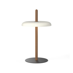 Nivel Table Walnut with White Shade | Luminaires de table | Pablo