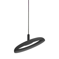 Nivel Pendant 15 Black Shade with Black Cord | Suspended lights | Pablo