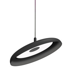 Nivel Pendant 22 Black Shade with Black Cord | Suspended lights | Pablo