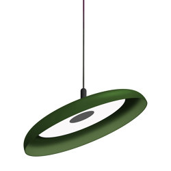 Nivel Pendant 22 Forest Green with Black Cord | Suspended lights | Pablo