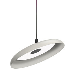 Nivel Pendant 22 White Shade with Black Cord | Suspended lights | Pablo