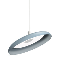 Nivel Pendant 22 Slate Blue with White Cord | Suspended lights | Pablo